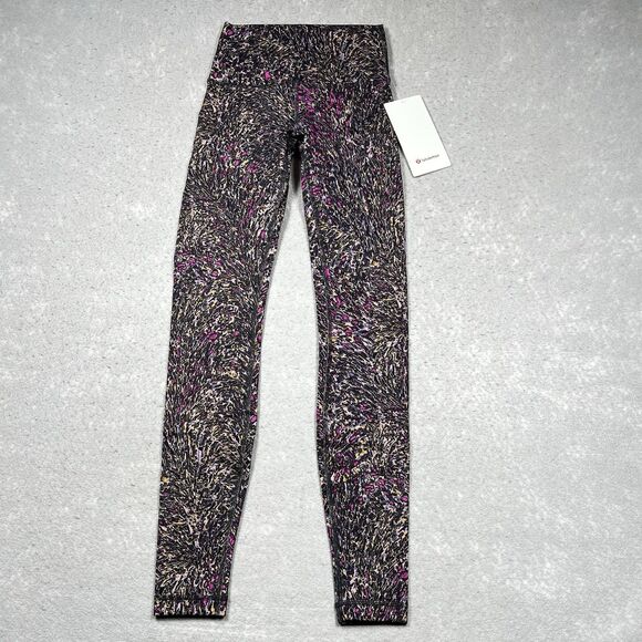 Lululemon Wunder Train Leggings Size 4 Topography Multi High-Rise Athleisure - Picture 1 of 13